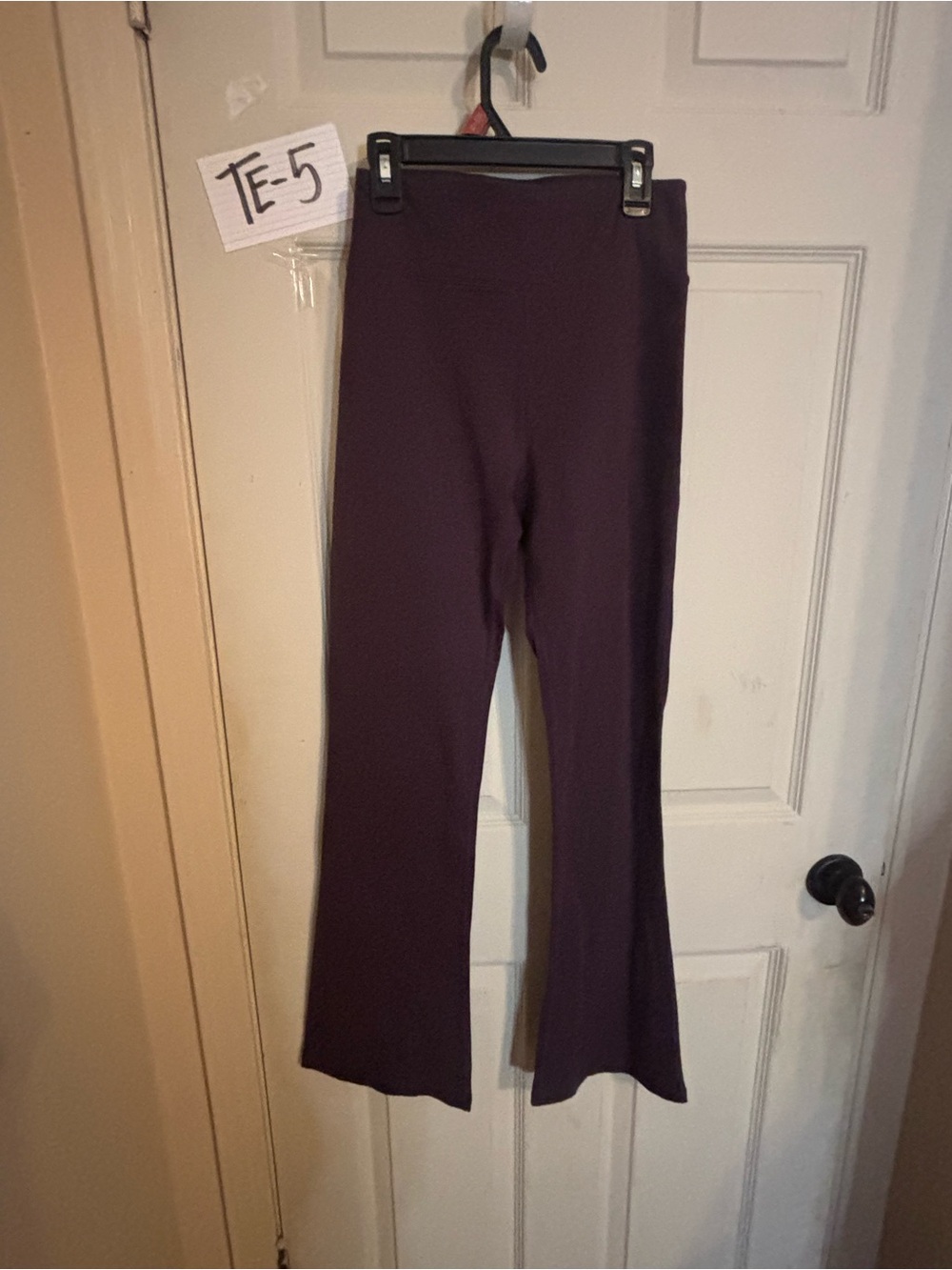 DOYOUEVEN Plum Flare Knit Pants